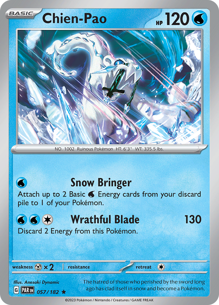 Chien-Pao (057/182) [Scarlet & Violet: Paradox Rift] | Good Games Adelaide SA
