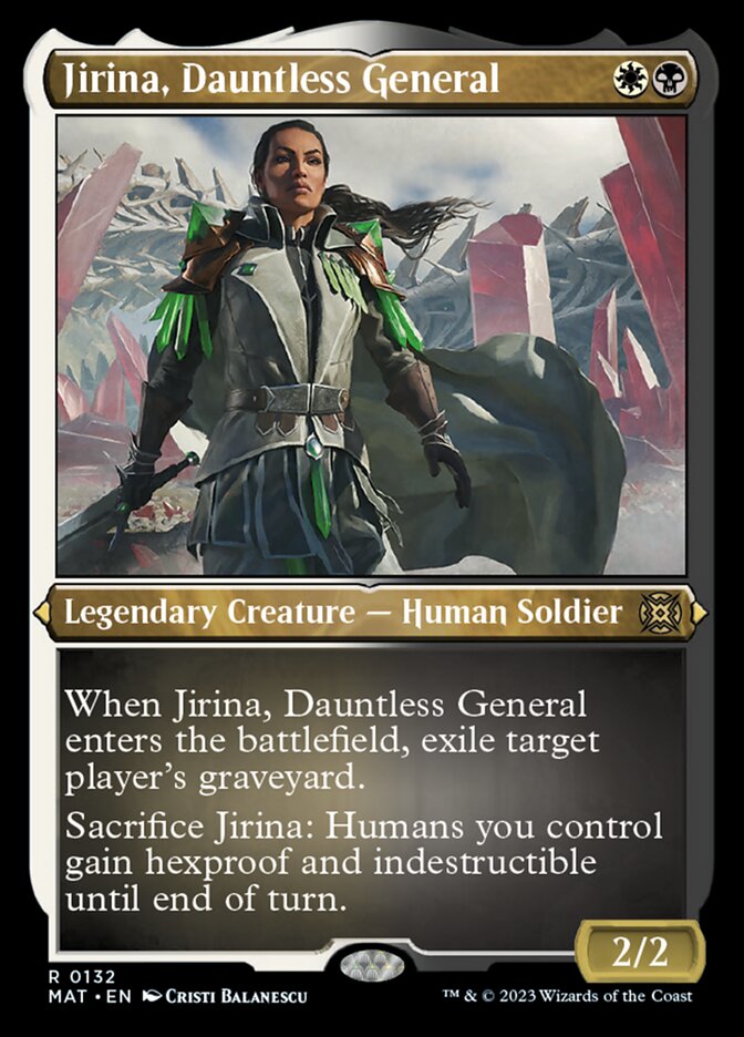 Jirina, Dauntless General (Foil Etched) [March of the Machine: The Aftermath] | Good Games Adelaide SA