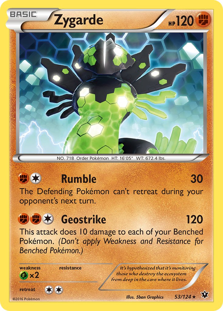 Zygarde (53/124) (Theme Deck Exclusive) [XY: Fates Collide] | Good Games Adelaide SA