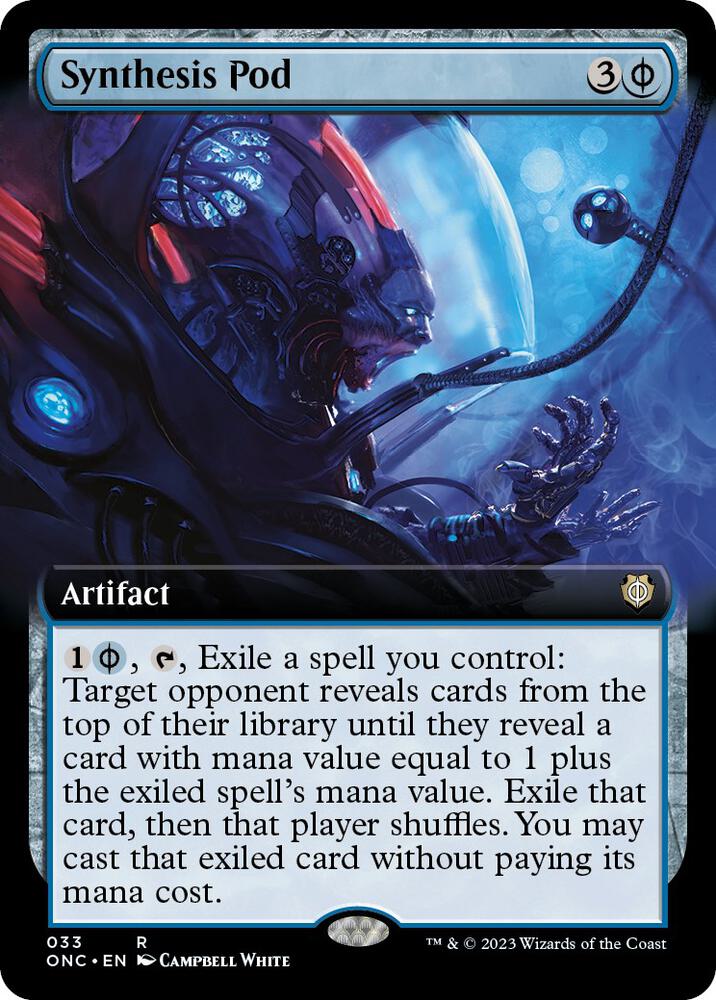 Synthesis Pod 33 (Commander: Phyrexia: All Will Be One)  - Extended Art Foil | Good Games Adelaide SA