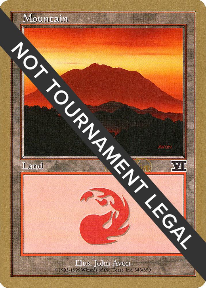 Mountain 343 1999 Mark Le Pine 6ED  (World Championship Decks)  | Good Games Adelaide SA