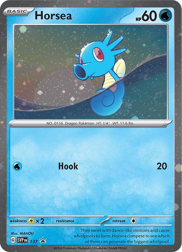 Horsea (SVP137) (Cosmo Holo) [SV: Scarlet & Violet Promo Cards] | Good Games Adelaide SA
