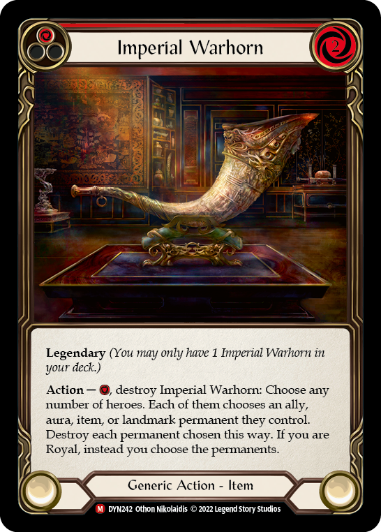 Imperial Warhorn [DYN242] (Dynasty)  Cold Foil | Good Games Adelaide SA