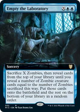 Empty the Laboratory Extended Art 52 (Commander: Innistrad: Midnight Hunt)  | Good Games Adelaide SA