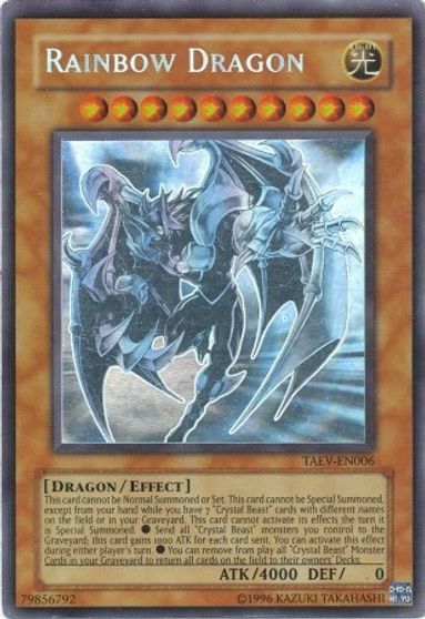 Rainbow Dragon (Chaos Neos Misprint) [TAEV-EN006] Ghost Rare | Good Games Adelaide SA