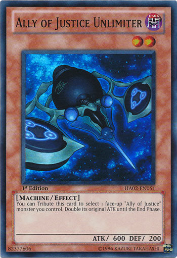 Ally of Justice Unlimiter [HA02-EN051] Super Rare | Good Games Adelaide SA