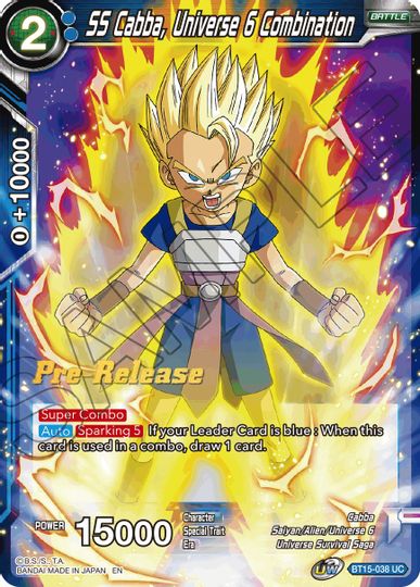 SS Cabba, Universe 6 Combination (BT15-038) [Saiyan Showdown Prerelease Promos] | Good Games Adelaide SA