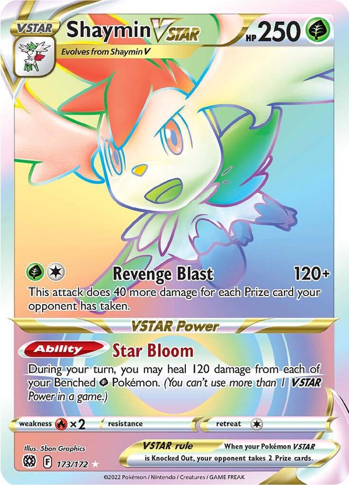 Shaymin VSTAR Secret 173/172 (SWSH09: Brilliant Stars)  - Holofoil | Good Games Adelaide SA
