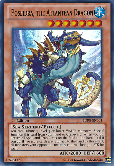 Poseidra, the Atlantean Dragon [SDRE-EN001] Ultra Rare | Good Games Adelaide SA