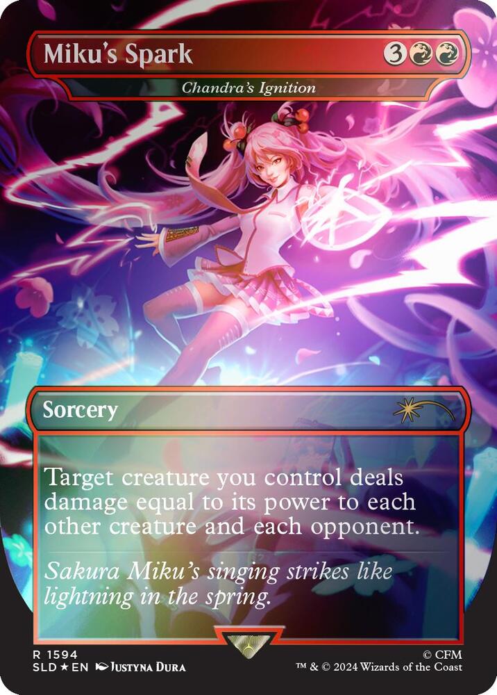 Mikus Spark Chandras Ignition Rainbow Foil 1594 (Secret Lair Drop Series)  - Foil | Good Games Adelaide SA