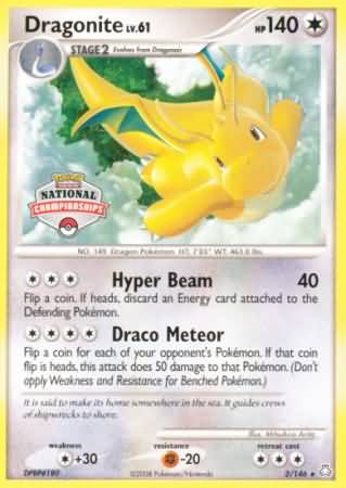Dragonite (2/146) (National Championship) [Diamond & Pearl: Legends Awakened] | Good Games Adelaide SA