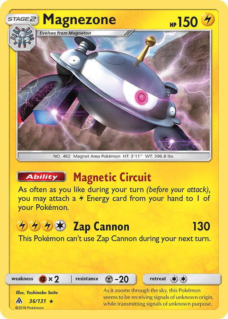 Magnezone (36/131) (Prerelease Kit Exclusive) (Theme Deck Exclusive) [Sun & Moon: Forbidden Light] | Good Games Adelaide SA
