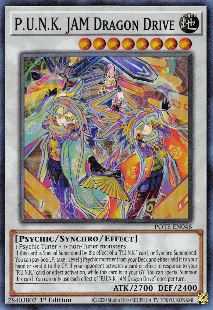 P.U.N.K. JAM Dragon Drive [POTE-EN046] Super Rare | Good Games Adelaide SA