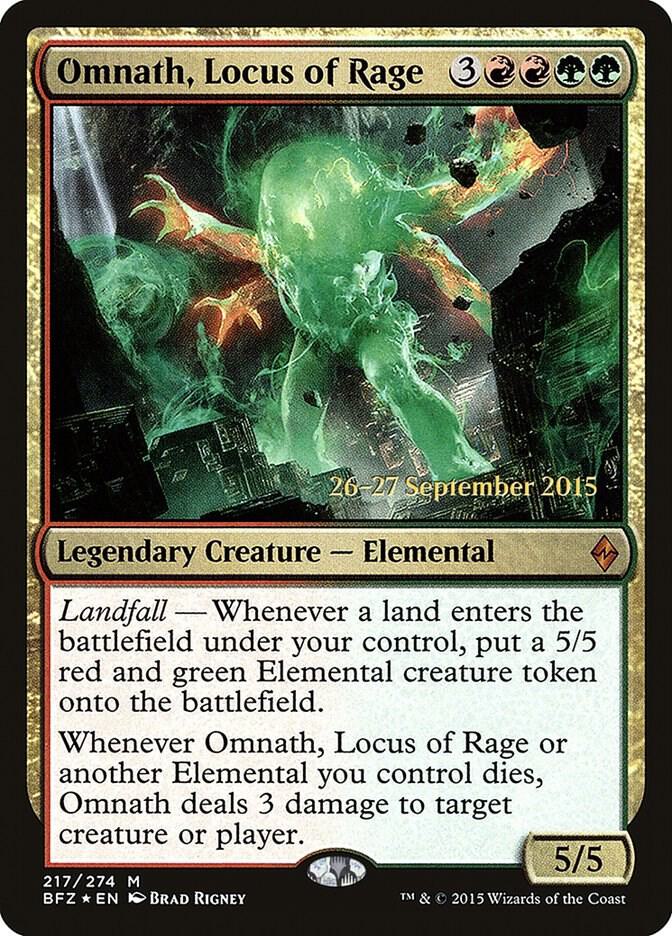 Omnath Locus of Rage 217 (Prerelease Cards)  - Foil | Good Games Adelaide SA