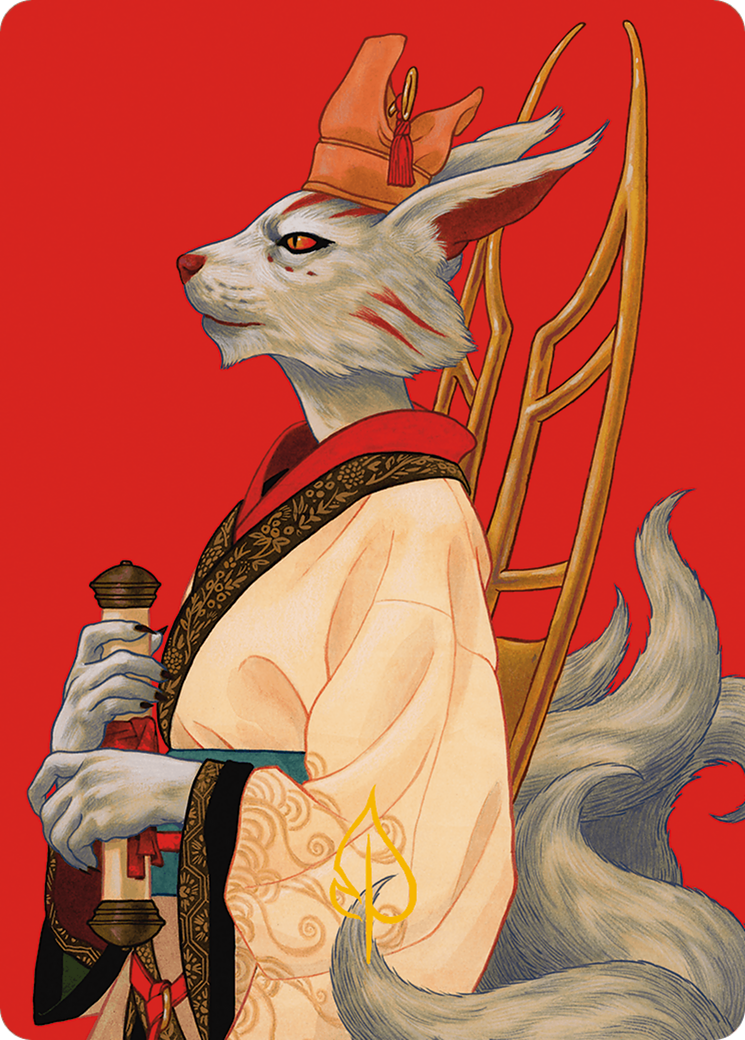 Pearl-Ear, Imperial Advisor Art Card (Gold-Stamped Signature) [Modern Horizons 3 Art Series] | Good Games Adelaide SA