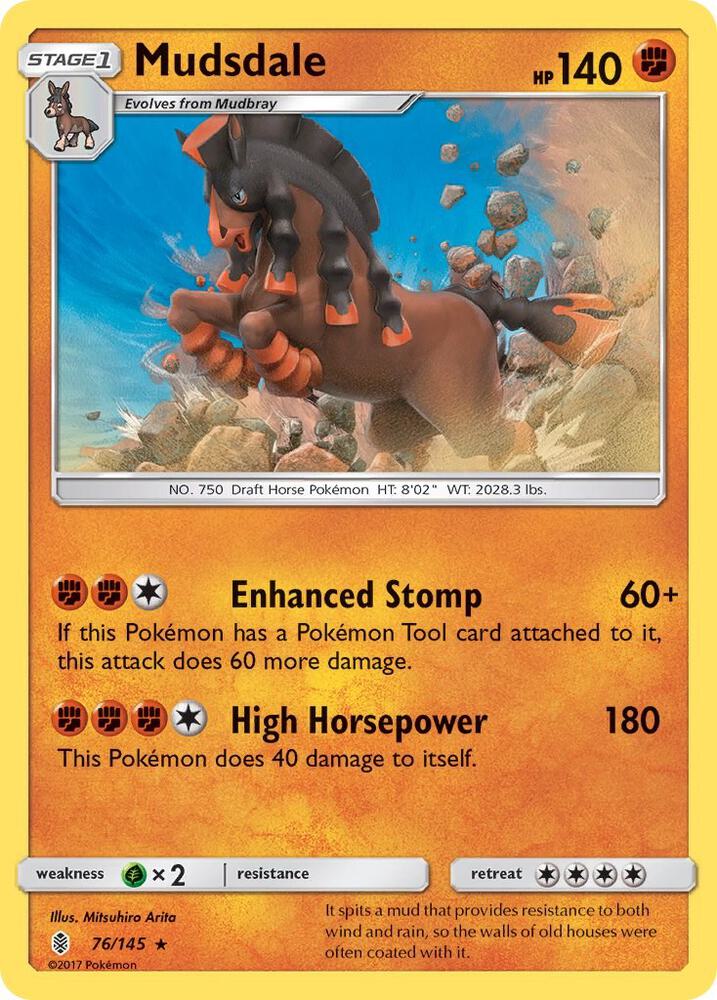 Mudsdale 76/145 (SM - Guardians Rising)  - Holofoil | Good Games Adelaide SA