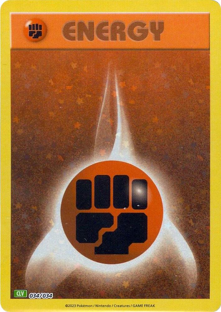 Basic Fighting Energy 034/034 (Trading Card Game Classic)  - Holofoil | Good Games Adelaide SA