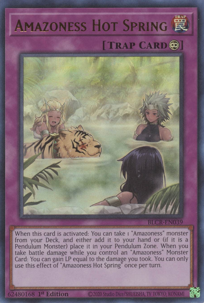 Amazoness Hot Spring [BLCR-EN039] Ultra Rare | Good Games Adelaide SA