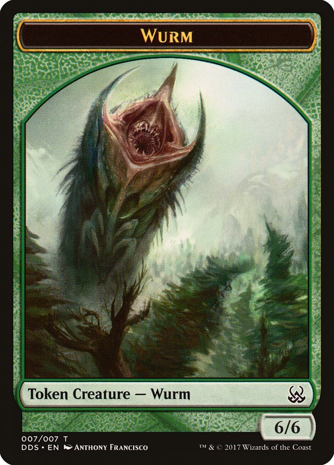 Wurm Token [Duel Decks: Mind vs. Might Tokens] | Good Games Adelaide SA