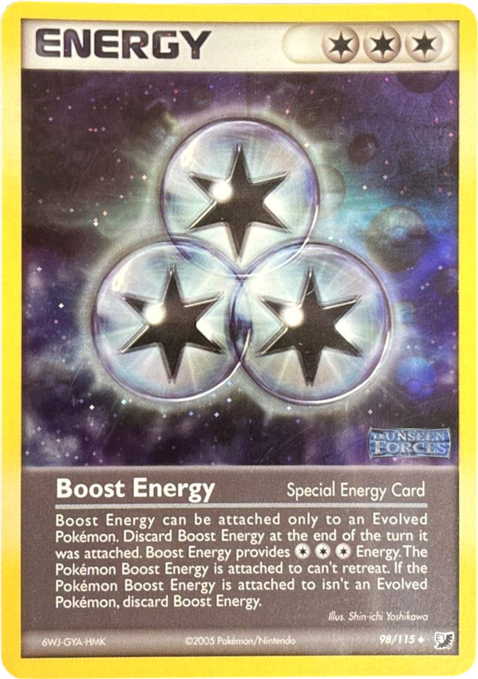 Boost Energy (98/115) (Stamped) [EX: Unseen Forces] | Good Games Adelaide SA