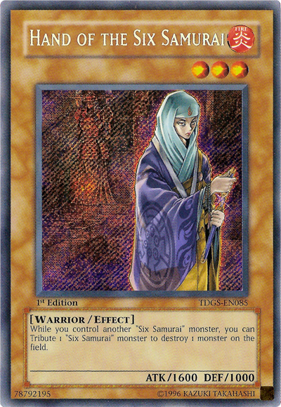 Hand of the Six Samurai [TDGS-EN085] Secret Rare | Good Games Adelaide SA
