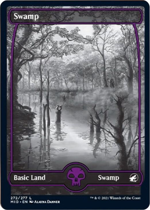 Swamp 272 272 (Innistrad: Midnight Hunt)  - Foil | Good Games Adelaide SA