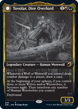 Tovolar Dire Overlord 246 (Innistrad: Double Feature)  - Foil | Good Games Adelaide SA