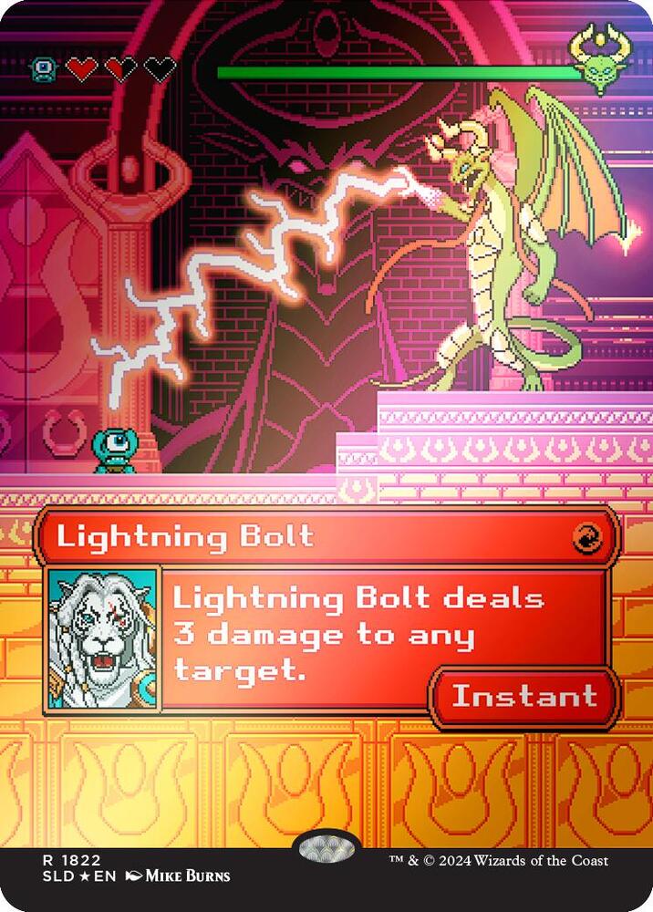Lightning Bolt 1822 Rainbow Foil 1822 (Secret Lair Drop Series)  - Foil | Good Games Adelaide SA