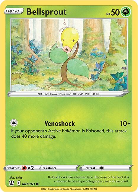 Bellsprout 001/163 (SWSH05: Battle Styles)  | Good Games Adelaide SA