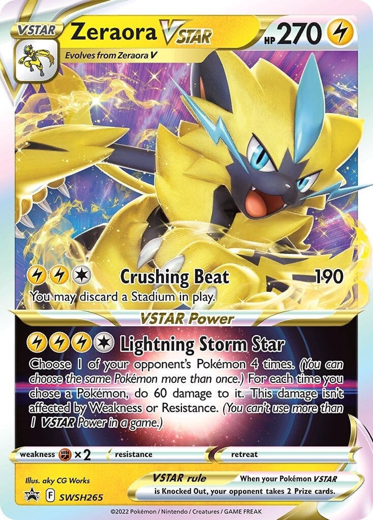 Zeraora VSTAR (SWSH265) (Jumbo Card) [Sword & Shield: Black Star Promos] | Good Games Adelaide SA