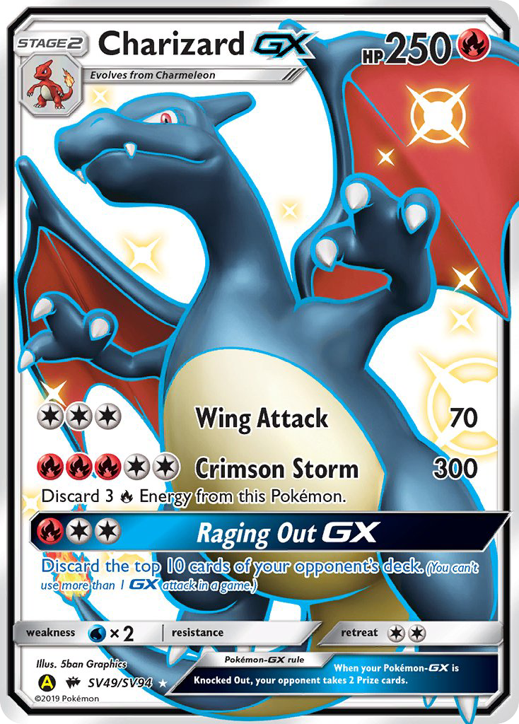 Charizard GX (SV49/SV94) [Sun & Moon: Hidden Fates - Shiny Vault] | Good Games Adelaide SA