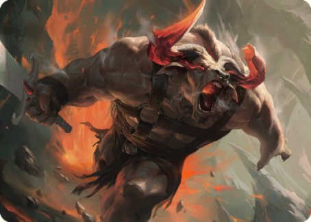 Furious Bellow Art Card [Dominaria United Art Series] | Good Games Adelaide SA