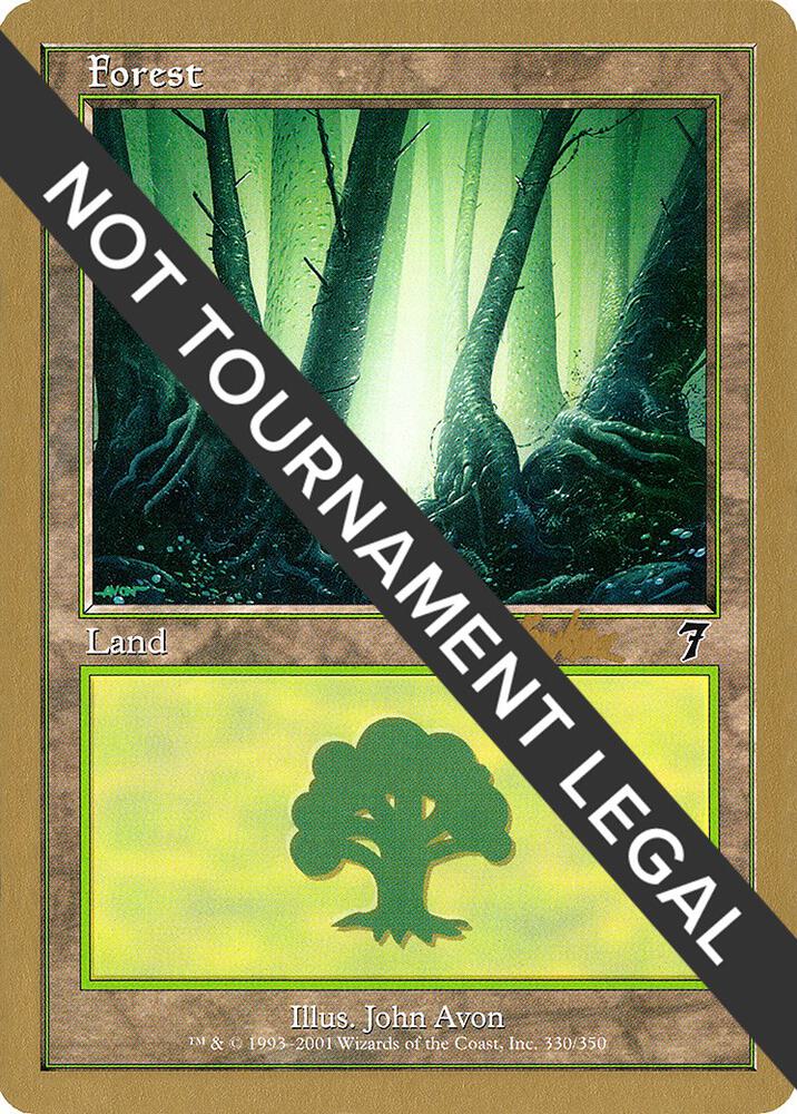 Forest 330 2002 Brian Kibler 7ED bk330/153 (World Championship Decks)  | Good Games Adelaide SA