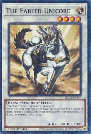 The Fabled Unicore (Duel Terminal) [HAC1-EN147] Common | Good Games Adelaide SA
