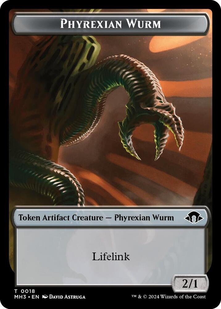 Phyrexian Wurm Token 0018 18 (Modern Horizons 3)  | Good Games Adelaide SA