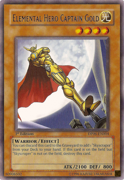 Elemental Hero Captain Gold [DP06-EN004] Rare | Good Games Adelaide SA