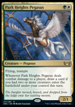 Park Heights Pegasus (Promo Pack) [Streets of New Capenna Promos] | Good Games Adelaide SA