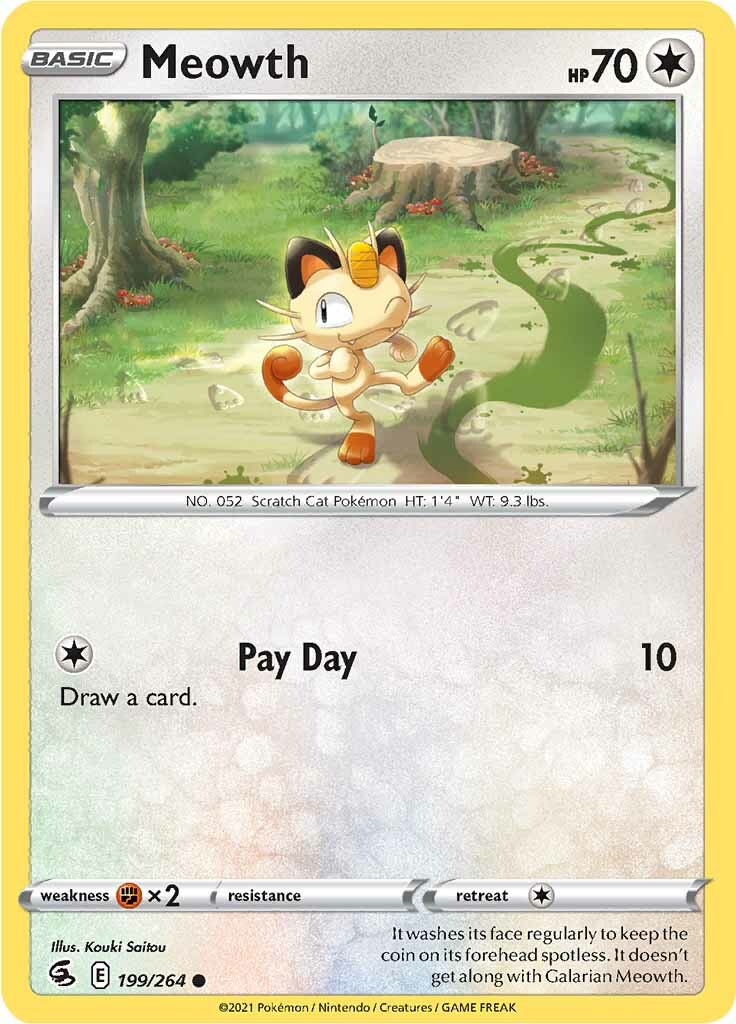 Meowth (199/264) [Sword & Shield: Fusion Strike] | Good Games Adelaide SA