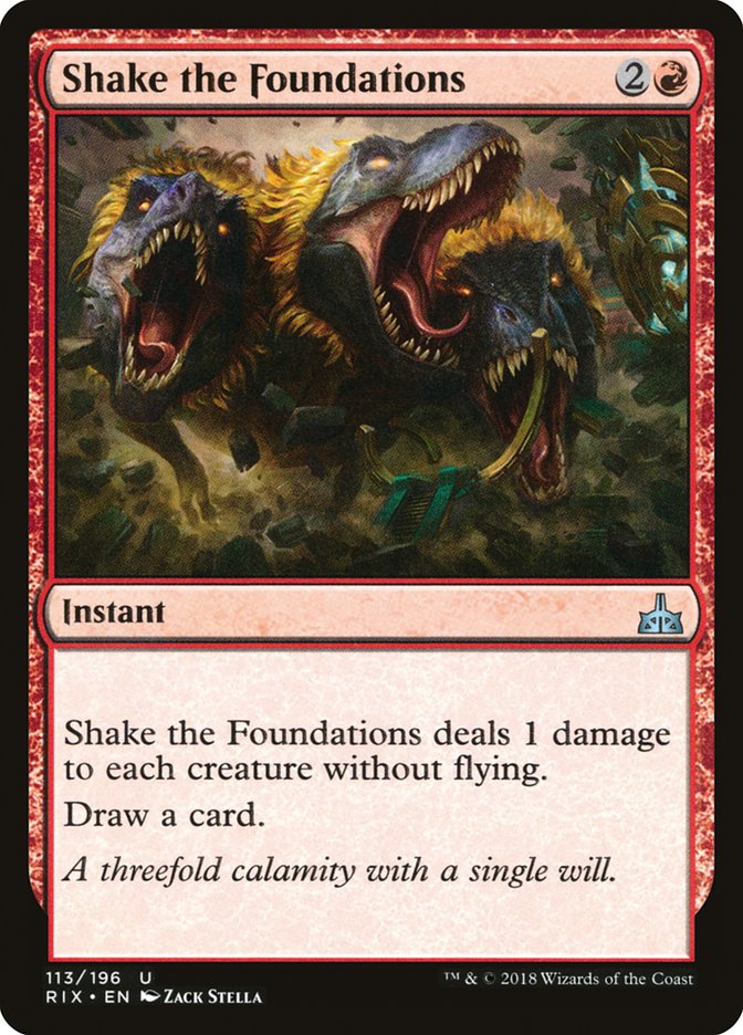 Shake the Foundations 113 (Rivals of Ixalan)  - Foil | Good Games Adelaide SA