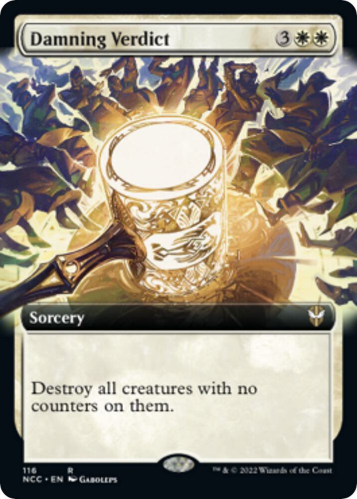 Damning Verdict Extended Art 116 (Commander: Streets of New Capenna)  | Good Games Adelaide SA