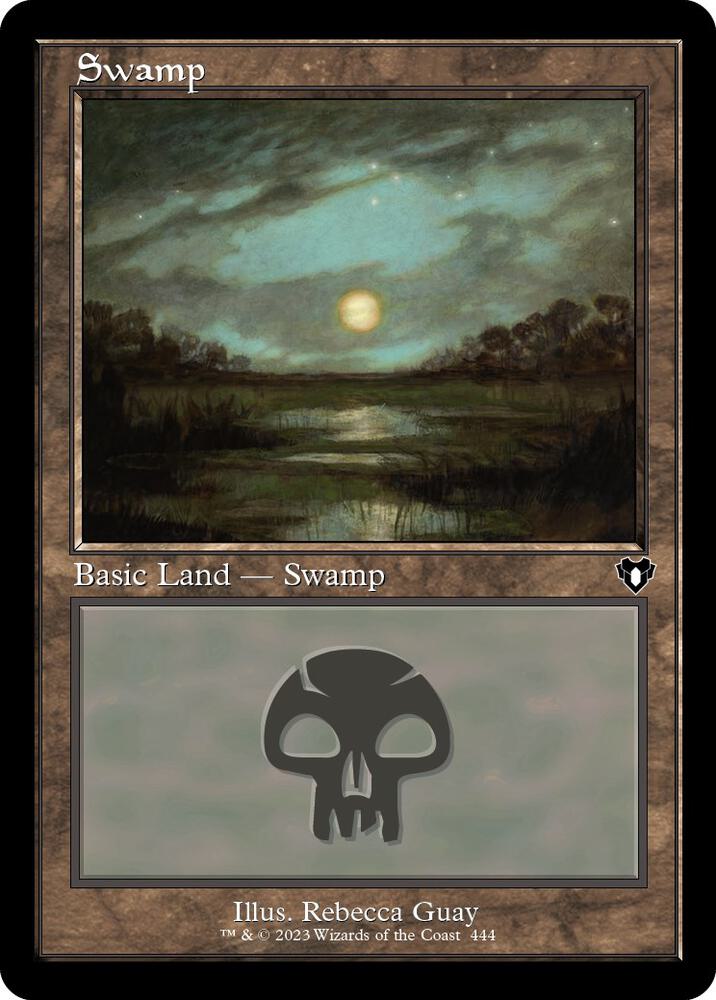 Swamp 444 (Commander Masters)  - Retro Foil | Good Games Adelaide SA