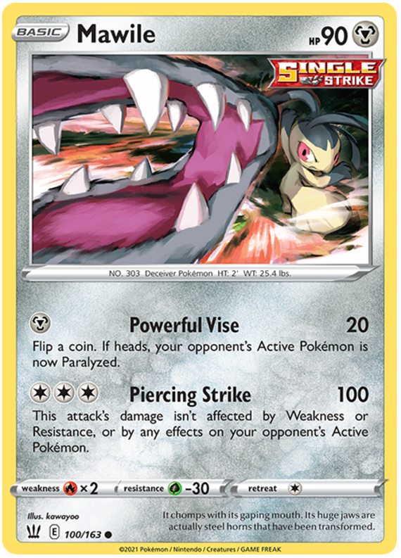 Mawile (100/163) [Sword & Shield: Battle Styles] | Good Games Adelaide SA