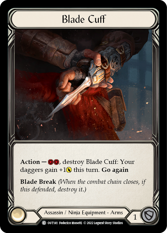 Blade Cuff [OUT141] (Outsiders)  Cold Foil | Good Games Adelaide SA