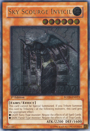 Sky Scourge Invicil [FOTB-EN023] Ultimate Rare | Good Games Adelaide SA