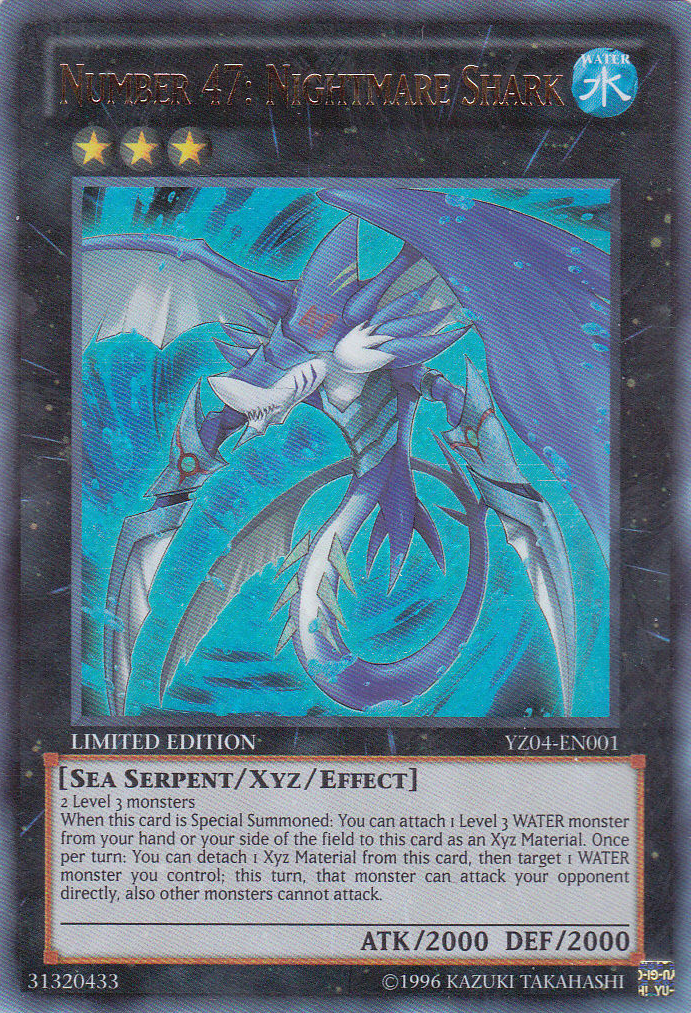 Number 47: Nightmare Shark [YZ04-EN001] Ultra Rare | Good Games Adelaide SA