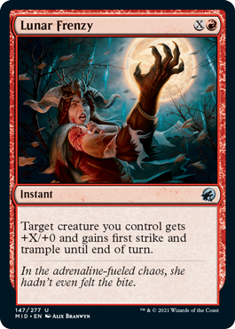 Lunar Frenzy [Innistrad: Midnight Hunt] | Good Games Adelaide SA