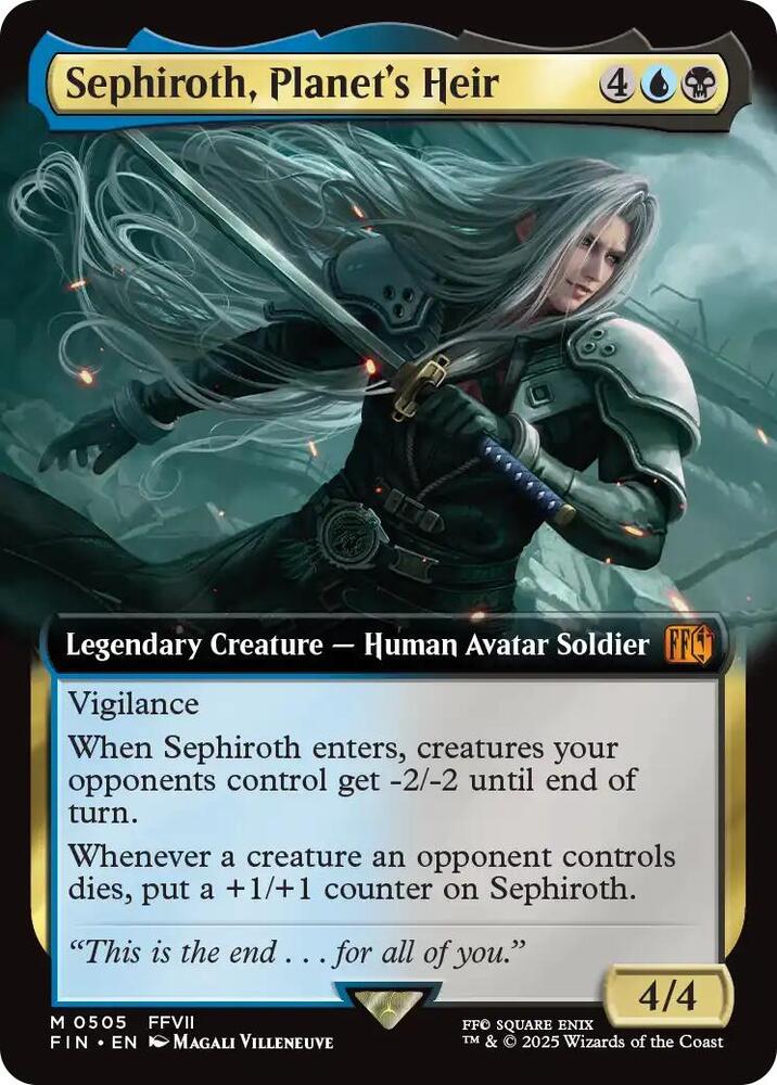 Sephiroth, Planet's Heir 505 (FINAL FANTASY)  - Extended Art Foil | Good Games Adelaide SA