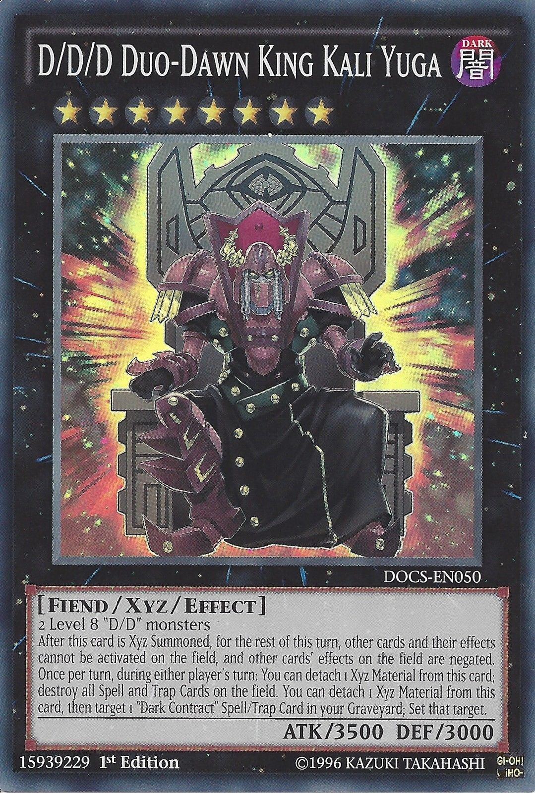D/D/D Duo-Dawn King Kali Yuga [DOCS-EN050] Super Rare | Good Games Adelaide SA
