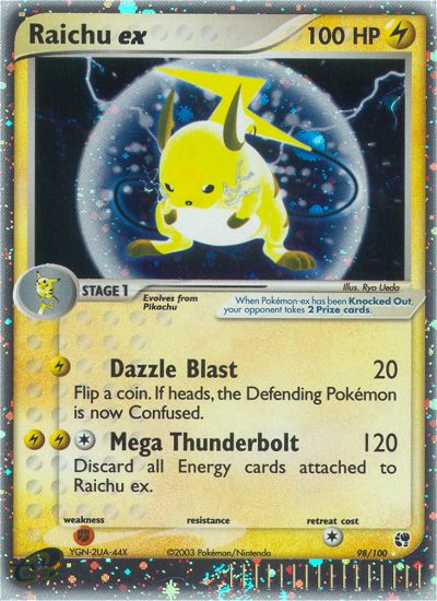 Raichu ex (98/100) [EX: Sandstorm] | Good Games Adelaide SA