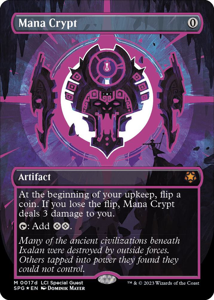 Mana Crypt (Purple) 17d (Special Guests)  - Borderless Neon Ink Foil | Good Games Adelaide SA